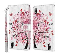 Rapuled Coque pour Huawei Y5 2019/Honor 8S, Housse Premium en Cuir Huawei Y5 2019/Honor 8S, Magnetique Flip Case Portefeuille PU Cuir à Rabat Housse Étui de Protection avec Porte Cartes (Arbre)