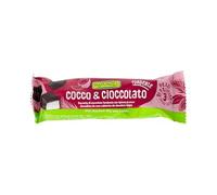 RAPUNZEL Barre de Coco avec Chocolat Noir 50g Bio - Snack végétalien sans gluten