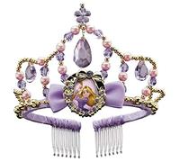 Disney Princesses - Diadème Raiponce pour Enfant - Licence Officielle - Accessoire de Déguisement Princesses - Perles et Diamants - Matériaux Durables - Couleurs Violettes - Dès 3 Ans