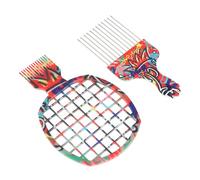 Raquette à Friser et Peigne en Métal, Enroulez Chaque Mèche, Effet Accrocheur, Structure Robuste, Coiffage Quotidien, Avec Dents Renforcées, Convient à Divers Types de Cheveux,