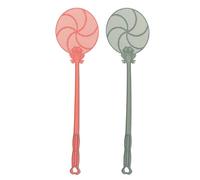 Raquette à mouches d'extérieur - Lot de 2 attrape-mouches d'intérieur | Raquette à mouches avec filet large épaissi, raquette à mouches à long manche pour balcon, salon