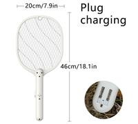 Raquette Anti-Moustiques Électrique Pliable,Rechargeable Par Usb,Tueur De Moustiques Électrique,Tapette Répulsif,Lampe Anti-Moustiques,Insectes Volants,1 Pièce - Type S3