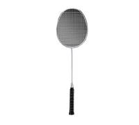 Raquette Badminton Raquette de Badminton entièrement en Carbone for Adulte, Raquette Professionnelle et Durable, ultralégère, Tension 5U, 18 à 30 LB(Silver 2 Rackets)