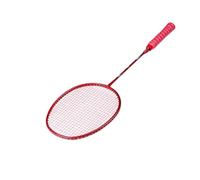 Raquette Badminton Raquette de Badminton entièrement en Fibre Carbone avec Housse Cordage et Sac à balles gratuits. Offensive(1PCS Red AirFilm)