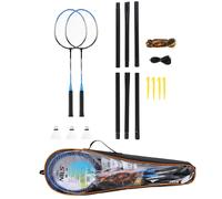 Raquette de badminton acier + 3 volant + housse NILS NRZ012 (x7) Bleu TU