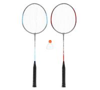 Raquette de badminton acier + volant NILS NRZ002 (x3) Gris 66 cm