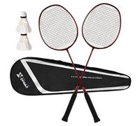 Raquette de badminton en fibre de carbone composite 4U ultra légère et durable, avec poignée antidérapante G5, y compris 2 badmintons et 1 sac, conçue pour les débutants pour commencer à s'entraîner