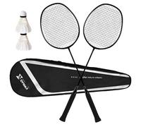 Raquette de badminton en fibre de carbone composite 4U ultra légère et durable, avec poignée antidérapante G5, y compris 2 badmintons et 1 sac, conçue pour les débutants pour commencer à s'entraîner