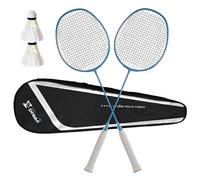 Raquette de badminton en fibre de carbone composite 4U ultra légère et durable, avec poignée antidérapante G5, y compris 2 badmintons et 1 sac, conçue pour les débutants pour commencer à s'entraîner