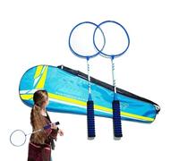 Raquette de badminton | Ensemble de remplacement léger pour 2 joueurs - Équipement avec cordes élastiques pour la plage, le jardin, les jeux en