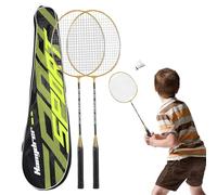 Raquette de badminton - Équipement de sport léger - Kit de jeu pour adulte - Poignée absorbante de la transpiration - Pour jeux de fitness, raquette en deux parties, loisirs, Tra