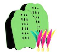 Raquette de Badminton et Volant, Ensembles de Badminton pour Jardins - Ensemble de Badminton de Jeu de Raquette à Main | Raquette de Badminton avec Volants et Sac, Jeu Familial de Jouets