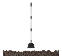 Raquette de jardin - Grattoir à glace avec manche long - Outil grattoir extérieur pour bords de gazon - Pour patio, jardin, terrasse, balcon, pelouse et aménagement paysager