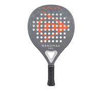 Dunlop Sport Raquette de padel Nanomax Pro – Forme hybride, cadre graphite, Pro EVA, 365 g argenté