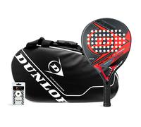 Raquette de Padel Pack Dunlop Impact Xtreme Red Intro Carbon Bk Wh