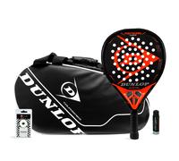 Raquette de Padel Pack Dunlop Nemesis Carbon Intro Carbon Black