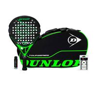 Raquette de Padel Pack Dunlop Titan 2.0 Green + Tour Series Green