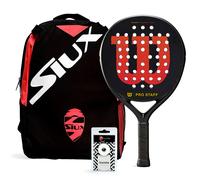 Raquette de Padel Pack Wilson Pro Staff Black Mochila Siux Mini