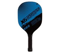 Raquette de pickleball en bois avec 4 balles Softee (x2) Bleu 39,5x19 cm