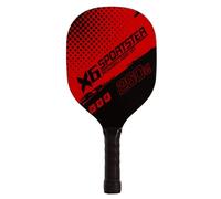 Raquette de pickleball en bois avec 4 balles Softee (x2) Rouge 39,5x19 cm