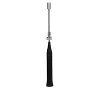 Raquette de Raquette de Badminton Cheotime, Racket d'entraînement à Badminton Portable Ajustable avec Sens de Frappe pour la Forme Physique (Noir)