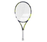 Babolat, Raquette de Tennis Modèle Pure Aero Junior 25, Taille 635 mm, Couleur Gris Jaune Blanc, Grip 000, Conçue pour Joueurs Compétiteurs, Optimisée pour Puissance et Effets