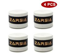 Raquette De Tennis De Plage Coordonnante,Raquette De Badminton,Raquette Surgrip Absorbant La Sueur,Ruban Adhésif -Blanc-4pcs