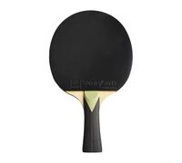 Raquette de tennis de table avec construction en bois 7 plis pour un meilleur contrôle et une vitesse FL long manche pour une meilleure attaque et défense (vert)