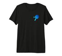 Raquette de Tennis de Table Bleu T-Shirt Haut de Gamme