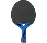 Cornilleau Raquette de ping-pong Nexeo X90 Carbon d'extérieur - restitution optimale - Noir/Bleu