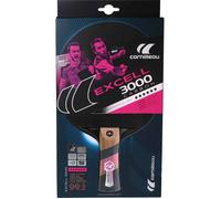 CORNILLEAU - Excell 3000 - Raquette de ping Pong d'intérieur pour Jouer en compétition Off+, revêtement ITTF 6 étoiles