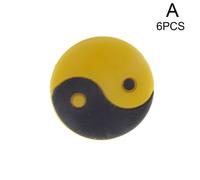 Raquette De Tennis En Forme De Tai Chi, 6 Pièces/Lot, Amortisseur De Vibrations, En Caoutchouc De Silicone, Accessoires