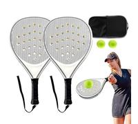 Raquette de Tennis, Jeu de pagaie de Plage, Trous de Circulation d'air optimisés, équipement d'entraînement pour Hommes, Femmes, Juniors, Adultes, débutants, garçons, Filles,