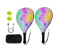 Raquette de tennis pour adulte | Raquette de tennis en EVA avec chargement USB, accessoires de sport avec 2 balles pour adultes, juniors, entraînement quotidien, sports de plein air, voyage