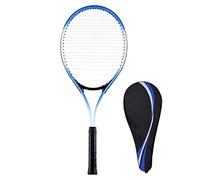 Raquette De Tennis pour Débutant De 27 Pouces pour Adulte - Ensemble De Raquettes Simples pour Adultes Légers pour Femmes Et Hommes avec Sac De Transport(Bleu)