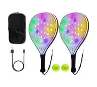 Raquette de tennis pour femme - Ensemble de jeu de pagaie de plage USB | Raquettes de sport en fibre de carbone pour juniors, adultes, , entraînement quotidien, voyage