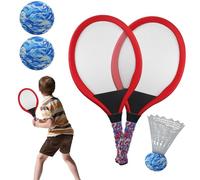 Raquette De Tennis pour | Raquettes Sport Extérieur | 1 Paire avec Volant pour École Maternelle Jardin Plage Parc