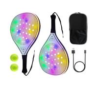 Raquette de tennis professionnelle pour homme - Chargement USB - Accessoires de sport avec 2 balles pour adultes et juniors, entraînement quotidien, sports de plein air, voyage