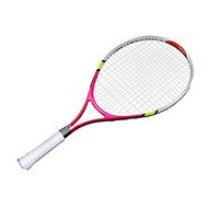 Raquette de tennis super légère pour enfants, débutants, entraînement - 1 sac de transport inclus (rose rouge)