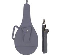 Raquette de tennis unisexe Couverture Sac individuel avec bandoulière réglable Toile grise