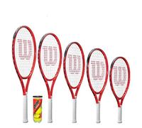 Raquette de Tennis Wilson Federer Junior, Housse de Protection et balles de Tennis (19 ", 21", 23 ", 25" et 26 ") (25" + Balls)