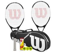 Raquette de tennis Wilson Matchpoint avec sac de raquette Wilson Advantage et 3 balles de tennis de championnat