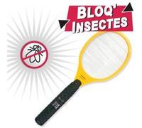 BLOQ'INSECTES-Raquette électrique anti-insectes coloris jaune Bloq'Insectes