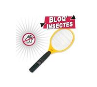 BLOQ'INSECTES-Raquette électrique anti-insectes coloris jaune Bloq'Insectes