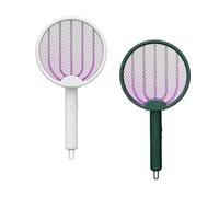 Raquette électrique anti-moustiques avec lumière LED - Éliminateur d'insectes portable, tue les mouches et les moustiques instantanément, sûr et facile à utiliser