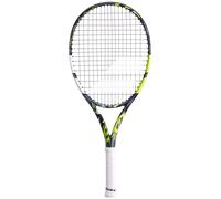 Babolat, Raquette de Tennis Modèle Pure Aero Junior 25 Gen8, Taille 635 mm, Couleur Gris Jaune Blanc, Grip 000, Conçue pour Joueurs Compétiteurs, Optimisée pour Puissance et Effets