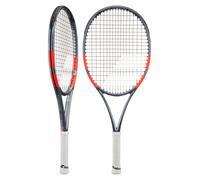 Babolat, Raquette de Tennis Modèle Pure Strike, TU, Blanc/Rouge/Noir, Jeunes 140-150 cm, Précision Stabilité, Cadre Hybride, Puissance et contrôle équilibrés, Transition vers Raquettes Adultes