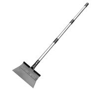Raquette plate - Grattoir à neige et glace de haute résistance pour routes - Pelle à neige durable avec poignée réglable | Grattoir à neige multifonction pour patio, outil extensible