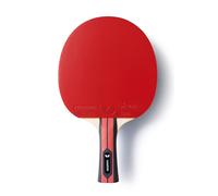 Raquette Team Butterfly Champion - Idéale pour les joueurs avancés, revêtements PAN ASIA ITTF (1,9 mm), bois offensif à 5 couches avec prise concave, pour un jeu puissant et avec beaucoup de rotation.