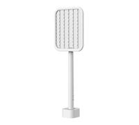 Raquette Zappeur Electrique Moustiques Lampe Piège Rétractable 78 cm USB Rechargeable 3 Couches pour Maison Patio